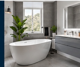 Bathroom shown on the AES desktop home page